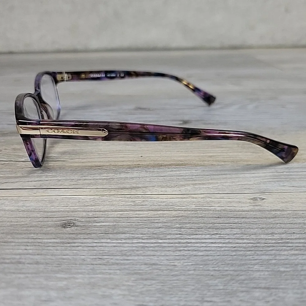 Coach Eyeglasses HC6065 5288 51-17-135 Confetti PURPLE FRAMES‎ ONLY